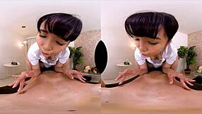 Asian Cutie Aoi Kururugi Teases with Dirty Talk in Massage Parlor