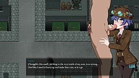 Detective girl in steam city helps inventor experience pussy sensation with big cock creampie