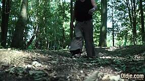 sexy young redhead tricks grandpa into wild bedroom action