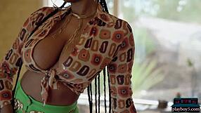 nyla flaunts her huge natural tits