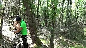 busty tattooed mature blonde gets anal fucked outdoors