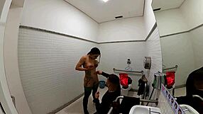 is this jade cosplay girl taking big cock in bathroom on halloween?