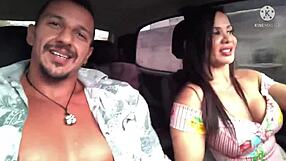 Fucking The Uber Driver And Cumming In Her Mouth