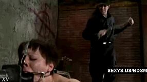 Bound Babe Toys Her Pussy in Extreme Hardcore Session