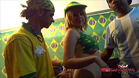 Oh, Watch Rubens Badaro Pound Melissa Alecxander's Natural Tits in Doggystyle During Copa America 2019 Brazil vs Argentina!