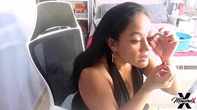 Maxine X fucks herself with huge 24 inch dildo!