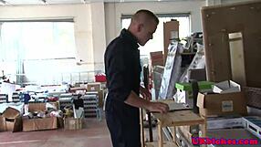 British Gay Jocks Fuck Hard in Factory Warehouse.