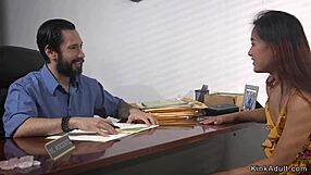 curvy big tit gags on pool guy's throbbing cock