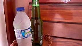 Tattooed latina with big tits fucks stranger in cowgirl at outdoor inn