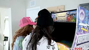 Arcade Hoes Turned Fuck Buddies in Group Bang