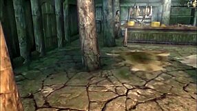 Triss encounters the succubus in erotic fantasy scene