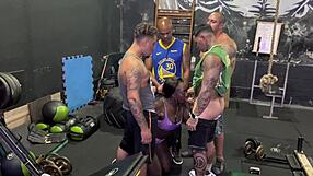 I organized a wild gym party with fernanda chocolate, the stunning latina pornstar.