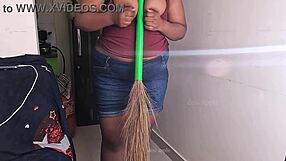 My friend's wife feels horny during sex call while cleaning