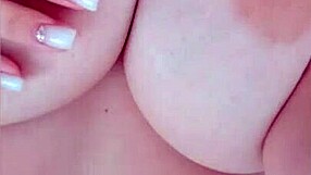 I'm overwhelmed watching this busty beauty tease her big nipples while parents sleep nearby - LuxuryOrgasm drives me wild!