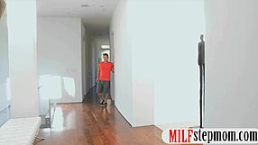 Big tits milf and teen 18+ in intense 3way with horny man