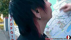 german milf picked up outdoors?