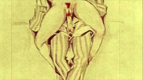 Vintage erotická ilustrace oživuje retro kouzlo