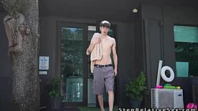 Man, I’m pounding this Latin stepmom’s big tits in POV style