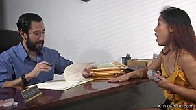 curvy big tit gags on pool guy's throbbing cock