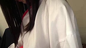 i've always dreamed of being a miko-clad beauty giving a tit job