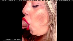 Gabriela Stokweel Deepthroats Delicious Big Cock Hard!