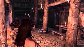 Triss encounters the succubus in erotic fantasy scene