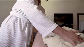 Helena Price masturbates while stepdad showers in fantasy massage