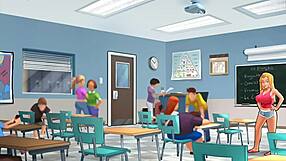 3D Mommy MILF Enjoys Anal and Oral with Young Guy