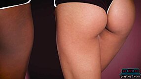 Big ass ebony Jahla and Latina Deisy Leon strip