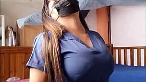 Nurse Prepares Seductively for Workday