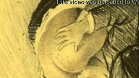 vintage illustration of retro cartoon