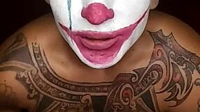 Watch Joker Jack Stroke His Dick In 2019 Halloween Cosplay!