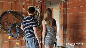 Cheated on Husband with Construction Worker! He Drilled Me Hard Doggystyle!