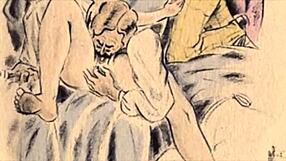 Vintage Erotic Illustration Captures Retro Sensual Comic Charm