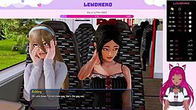 Vtuber Lewdneko teases with vibrator in Harem Hotel part 20.