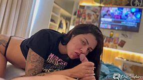 Married woman enjoys a passionate encounter with her naughty lover who loves licking her wet pussy