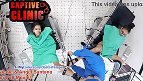 Setting up Aria Nicole's shoot, we captured naked Latina patient moments at the hospital