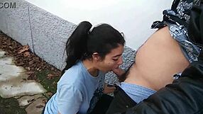 friends share a street moment