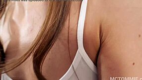 Tina kay fucks hard at home and gets creampied before work