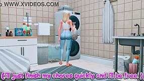 Hard Anal for Cheating Wife by Futanari Girlfriend!