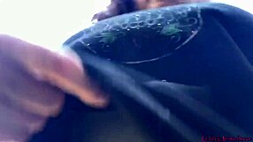 Bouncing Boobs And Pissing Pussy With Dirty Feet In Sneakers