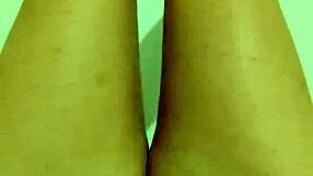 I caressed my teen pussy outdoors in softcore solo masturbation, feeling the cunilingus tease on my sexy legs as depravedminx.