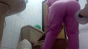 Hidden Camera Catches Nurse Peeing in Bathroom While Wearing Tight Dress at Work