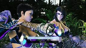 Threesome with Two Horny Milfs in Wild Hentai Game