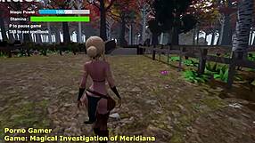 Magical investigation walkthrough in a 3d anime fantasy game