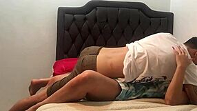 Hostel owner receives payment from guest