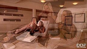 Sensual Nylon Stockings Licking with Fetish Babes Amirah & Candee Licious