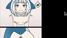 yo, this costplayer and sharkgirl combo is insane, banging hard against the wall ep 3 🦈🔥