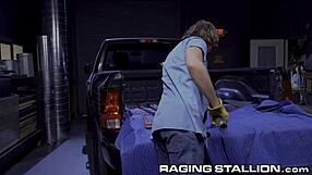 hunk construction workers relax after work - ragingstallion