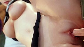 Кохару сгибают и жестко долбят в поезде